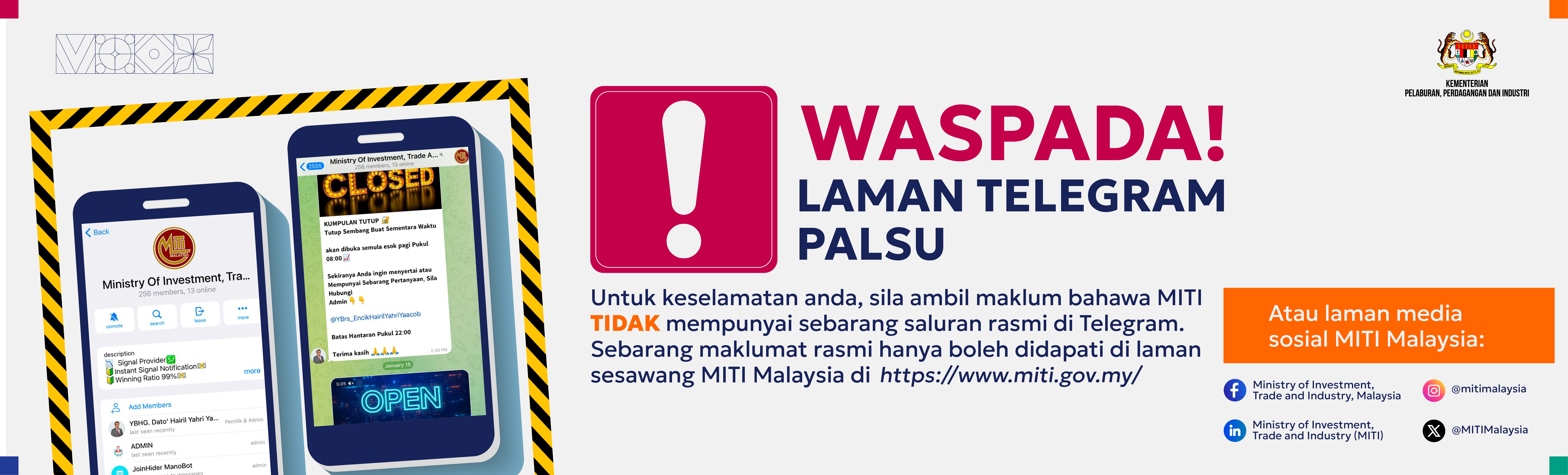 WASPADA LAMAN TELEGRAM PALSU